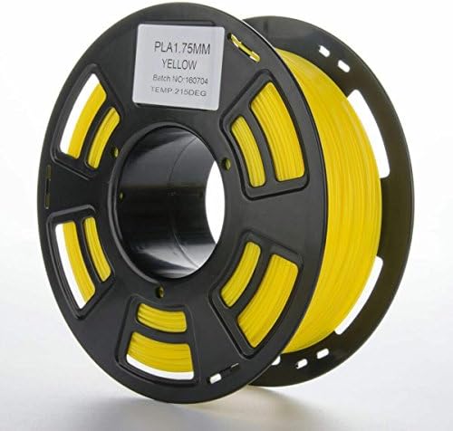 3D Printer Filament PLA Material 1KG(2.2 lbs) Spool Multi-color High Tenacity (Yellow)