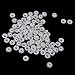 Resin Snap Fasteners Buttons Poppers 12.4mm Pack of Approx.100 Sets White