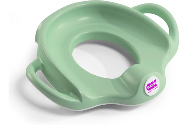 OKBABY Sofa - Réducteur de Toilette pour Enfants avec des Bords Antidérapants - Poignées Larges et Surélevées pour Stabilité Maximale - Vert 39261200