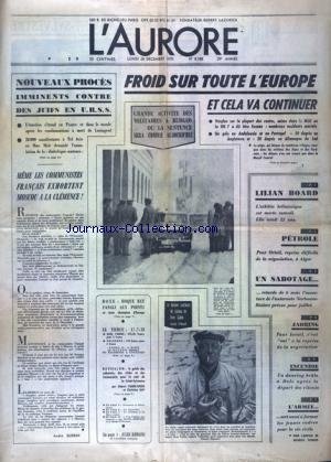 AURORE (L') [No 8188] du 28/12/1970