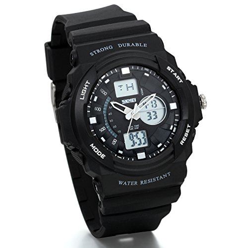 JewelryWe Studenten Wasserdicht Multifunktionen Starke dauerhafte Digital Armbanduhr Kinder Sport Uhr mit Datum/Alarm Stoppuhr/LED Licht