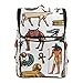 Produktbild Ahomy Schulrucksack, ägyptische Religion und Kultur, groß, wasserdicht, Tagesrucksack, Computer-Notebook Rucksack für Arbeit und College
