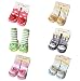 Scheppend Cute Baby Kid Toddler Newborn Non-slip Toddler Socks 3 Pairs (12-18 months, Colorful)