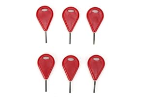 cersalt Clé de dérive de Surf légère en métal 28g, Accessoires de Planche de Surf, équipement de Surf, avec poignée clé hexagonale d'aileron de Planche de Surf, pour Planche de Surf(Red)