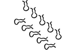 TDCUIZENT Mountain Bike Brake Caliper Spring Clips Set 31mm Stainless Steel Brake Pad Retainer Clips for MTB Bicycle Disc Brake System Replacement Parts 10 Pack(Black)