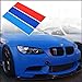 Produktbild Set von 3 PVC Front Grill Streifen Aufkleber M Power Sport Aufkleber für B M W Serie 1 2 3 4 5 6 7 8 Z3 Z4 M3 M5 M6 X1 X3 X4 X5 X6