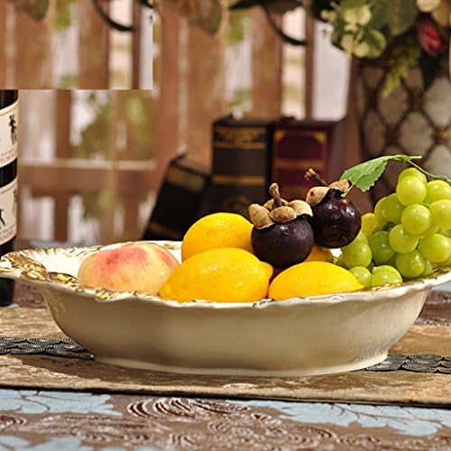 Ceramic compote European home decoration fruit plate coffee table fruit bowl housewarming wedding gifts