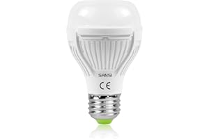 SANSI Lampe Hortciole LED E27 10W pour Plantes d'Intérieur, Ampoule de Croissance Plantes à Spectre Complet 150W Équivalente (PPF 17,5 μmol/s, Angle Lumineuse 120°, Couvrage Vég 2x1 sq ft)