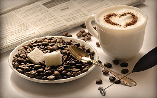 CASA MIA Batteriebetriebener Milchaufschäumer mit Edelstahlfeder für Cremigster Milchschaum(Cappuccino, Caffe Latte, Latte Macchiato), Getränke und Cocktails und verschiedenen Saucen - 5
