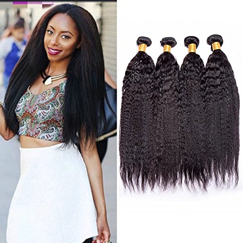 Maxine Malaysian Hair Weave Bundles Human Hair Yaki Straight 3PC Lot 100g Per Bundle 9a Grade Kinky Straight Human Hair 10 12 14 inch