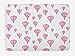 Produktbild BHWYK Mauve Bath Mat, Vintage Flying Hot Air Balloons Motif Nostalgic Lovers Goodbye Artful Print, Plush Bathroom Decor Mat with Non Slip Backing, 23.6 W X 15.7 W Inches, Pink and Lavender
