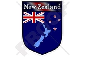 STICKERSWORLD NEUSEELAND Schild 100mm Auto & Motorrad Aufkleber, Vinyl Sticker