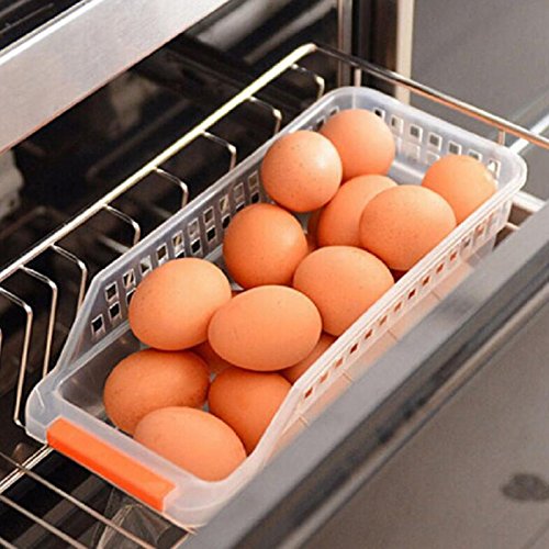 Kicode Kühlschrank Space Saver Organizer Kunststoff Gefrierschrank Regal Home Küche Kühlschrank Storage Rack Regal Schublade Korb Haushalt Werkzeuge