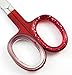 SUPER SHARP 3.5" Professional Finger Toe Nail Scissors Stainless Steel Manicure CURVED/STRAIGHT Scissors (Red)