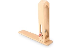 EJOYOUS Attrezzo per Cucire in Pelle in Legno Trattamenti per Clip di Fissaggio Artigianato Cucito Fai-da-Te di Allacciatura Blocco da Cucito Base per Tenere la Pelle in Posizione Durante