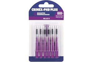 CRINEX - Phb Plus Maxi - Brossette Dentaire - Fibres en Tynex - Violet - 6 Brossettes par Unité