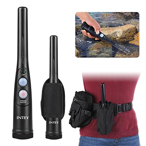 INTEY Handliche Handheld Pro Pointer Pinpointer Metalldetektor Wasserdicht IP65 mit einer klappbaren Schaufel und Tragetasche - 2