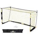 【EINFACH AUFZUSTELLEN】 Ohne Werkzeug zu benötigen, ist das tragbare Fußballnetz schnell aufzubauen, um schnell trainieren zu können. Die Aufstellung ist in wenigen Minuten erledigt. Perfekt für Scrimmages Games, Team Training, Goalie Training und Full Field Games.