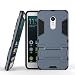 Produktbild Hülle für Xiaomi Redmi Note 4 / Redmi Note 4X (5,5 Zoll) 2 in 1 Hybrid Dual Layer Shell Armor Schutzhülle mit Standfunktion Case (Blau Schwarz)