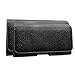 Price comparison product image AXELENS COVER CASE HORIZONTAL HOLSTER POUCH FOR SMARTPHONE - BLACK LEATHERETTE - With Belt Loop and Magnetic Closure - UNIVERSAL - FAUX LEATHER For smartphones up to 5.0 inches