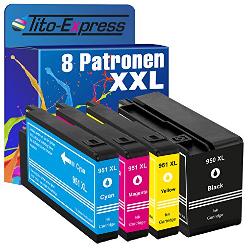 PlatinumSerie® 8x Patrone kompatibel für HP 950XL & 951XL HP Officejet Pro 8616 E-All-In-One 8620 E-All-In-One 8625 E-All-In-One