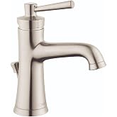 hansgrohe Joleena Ge&ccedil;işli 1 Saplı 1 8" Uzun Banyo Lavabo Bataryası Fır&ccedil;alanmış Nikel, 04771820, 1.2 GPM