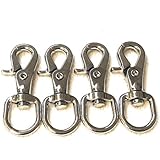 Viva Nature 4 Stück Scherenkarabiner Zügelsnap-runde Öse, 20 mm Durchlass