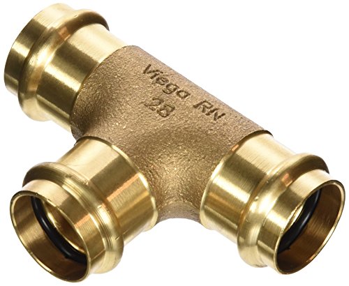 Viega T-Stück Sanpress 2218 RG, SC-Contur 28 mm, 111915 - 5 Stück
