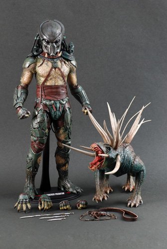 Predators (2010 Movie) Sideshow Collectibles Predator Hot Toys 12 Inch Deluxe Figure Tracker Predator