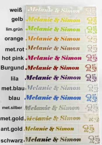 Schärpe für sie oder ihn mit Ihrem individuellen Aufdruck in vielen Farben - 9