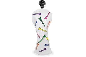 AMXKEPODA New Premium Colorful Tees Design UT Headcover Golf Hybrid Rescue Club Headcover with Adjustable Number Plate