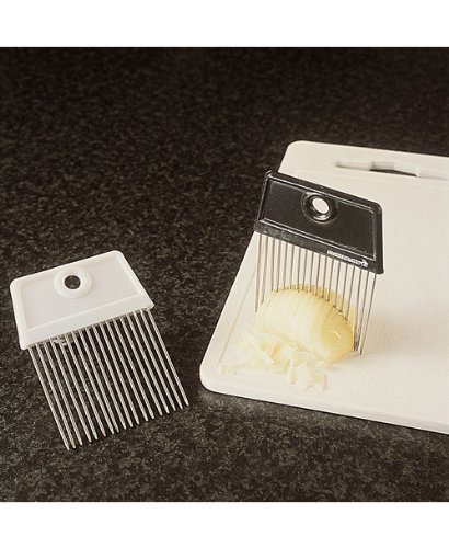 Preisvergleich Produktbild FACKELMANN 48391-1, Zwiebelhalter 9x7cm INOX