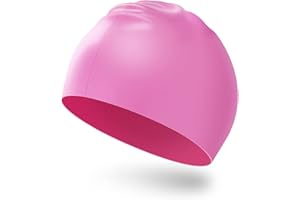 DARBERMU Swimming Cap for Men and Women, Adult Swim Hat Swim Cap, Comfortable Fit, Waterproof Swimming Hat, Silicone Unisex's Swims Caps