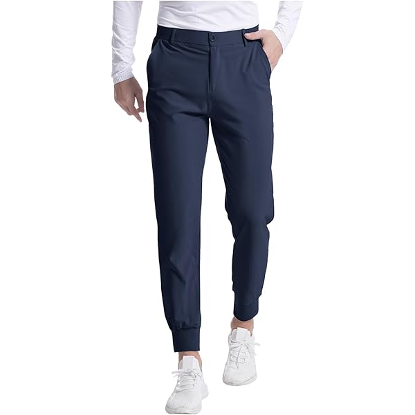 Pantaloni Uomo Elasticizzati Slim Fit - Cotone, Tasche Laterali, Taglia 54 - Pantaloni Tecnici Corti Per Lavoro O Casual