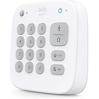 eufy Security Tastenfeld für PIN, kabelloses Überwachungssystem, Diebstahlalarm, 180 Tage Akku, Home/Away/Aus Modus, Steuert 