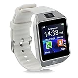 kxcd Bluetooth Smart Watch dz09 Smartwatch GSM SIM Karte mit Kamera für Android iOS (Weiß)