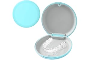 NJCXOLA Caja Ferula Dental, Funda Aparato Dental,Caja Ortodoncia, Retenedor Dental, Caja de Retención,Caja Aparato Dental,Caja de Retención, Almacenamiento por Alineadores Dentales Negro