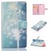 Produktbild Nancen Huawei P9 Lite (5,2 Zoll) Handyhülle, Bunt Nette Romantische Muster Flip Etui Case Cover Lederhülle PU leder Folio Bookstyle Schutzhülle mit Standfunktion, Brieftasche und Karte Tasche