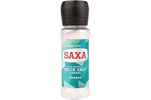 Saxa Coarse Rock Salt Grinder, 200g