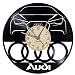 Produktbild EVEVO Audi Wanduhr Vinyl Schallplatte Retro-Uhr groß Uhren Style Raum Home Dekorationen Tolles Geschenk Wanduhr Audi