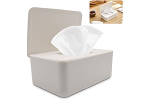 Aohcae Pudełko na wilgotne chusteczki toaletowe, wilgotny papier toaletowy, pudełko do przechowywania chusteczek nawilżanych (białe)