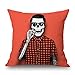 Produktbild artistdecor 40,6 x 40,6 cm/40 von 40 cm Totenkopf Kissen, jeder Seite Ornament und Geschenk zu Sofa, Club, Weihnachten, Liegestuhl, Paare, Betten