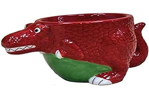 Crockery Critters Coquetier - T-Rex de Deluxebase. Coquetiers mignons en céramique en forme d'animaux pour enfants et adultes