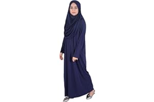 Muslim One-Piece Prayer Dress for Women,Abaya Dress,Islamic Dress,Full lenght Hijab