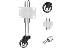 DECARETA Torlaufrolle Gefedert Stützrolle Feder Schiebetor Schwere Tore Zinklegierung Lenkrolle Federrolle Gartentor mit hoher Tragfähigkeit von 60 kg für Gartentor Tore