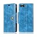 Produktbild NTakia Huawei Honor 10 Hülle,Flip Case Schutzhülle Retro PU Lederhülle Premium Magnetverschluss Wallet Deckel mit Kartensteckplätze Tasche für Huawei Honor 10 - Blau