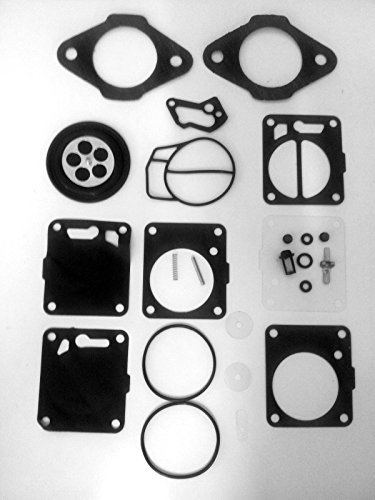 Carburetor Rebuild Kit Includes Base Gasket 6M6-13556-A1-00-00 is Compatible with Mikuni and Yamaha Wave Runner 650 Super Jet 701 PWC Jetski BG