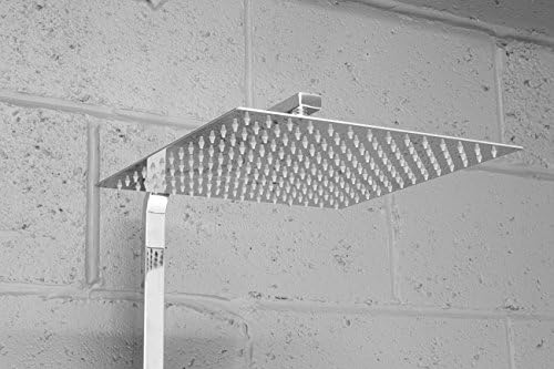 Vesuvio Ultra-thin 12 inch Shower Head Square 304 Stainless Steel High Pressure Rainfall Showerhead