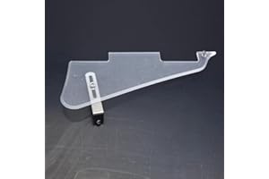 KAISH Przezroczysta osłona gitarowa LP z chromowanym wspornikiem ze stali nierdzewnej i stalowymi śrubami montażowymi do USA Les Paul