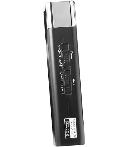 Molbory Sifflet électronique 3 Tons Et 3 Volumes – 100-130 DB, Coque ABS, Avec Dragonne Et Piles